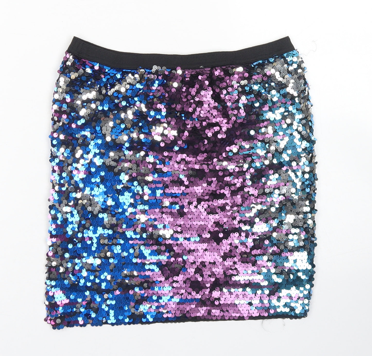 Miss E-vie Girls Blue  Polyester A-Line Skirt Size 8-9 Years  Regular