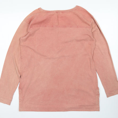 NEXT Womens Pink  Cotton Basic T-Shirt Size 10 Round Neck - Tie Dye