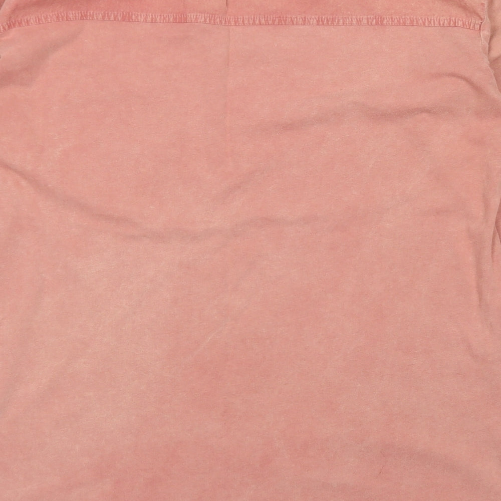 NEXT Womens Pink  Cotton Basic T-Shirt Size 10 Round Neck - Tie Dye