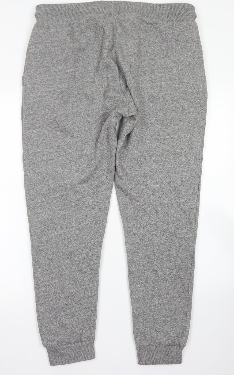 George Mens Grey  Cotton Jogger Trousers Size L L27 in Regular Drawstring