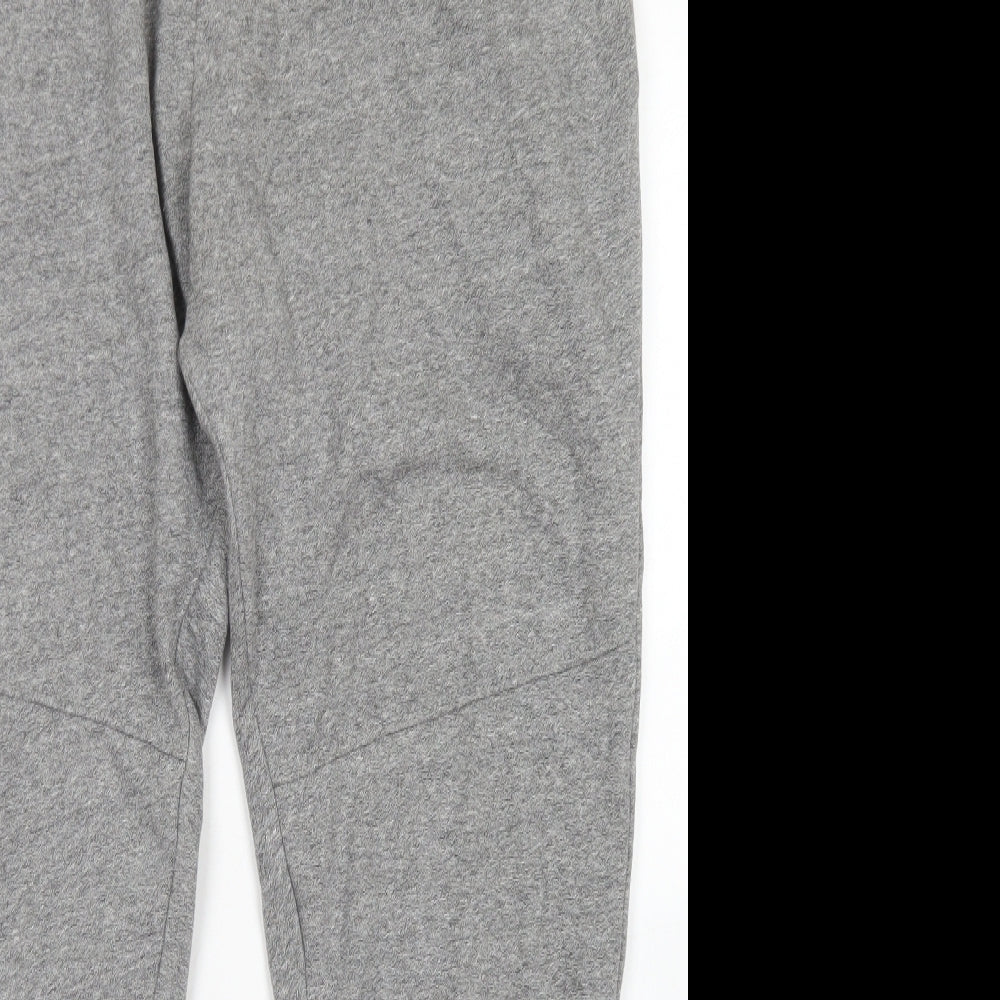 George Mens Grey  Cotton Jogger Trousers Size L L27 in Regular Drawstring