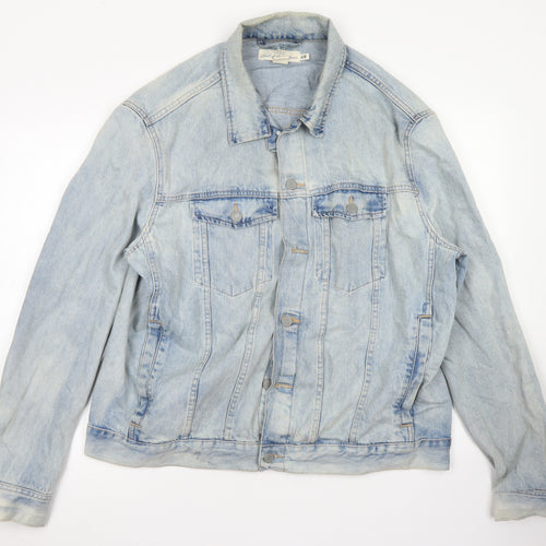 H&M Mens Blue   Jacket  Size XL  Button