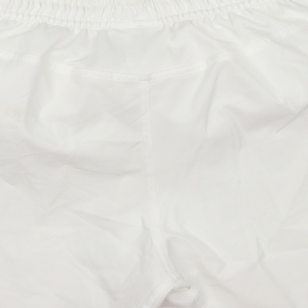 adidas Mens White  Polyester Athletic Shorts Size M  Regular Drawstring - Australia 2013