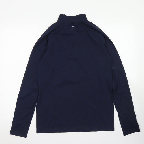 Workout Mens Blue  Polyester Pullover Sweatshirt Size M