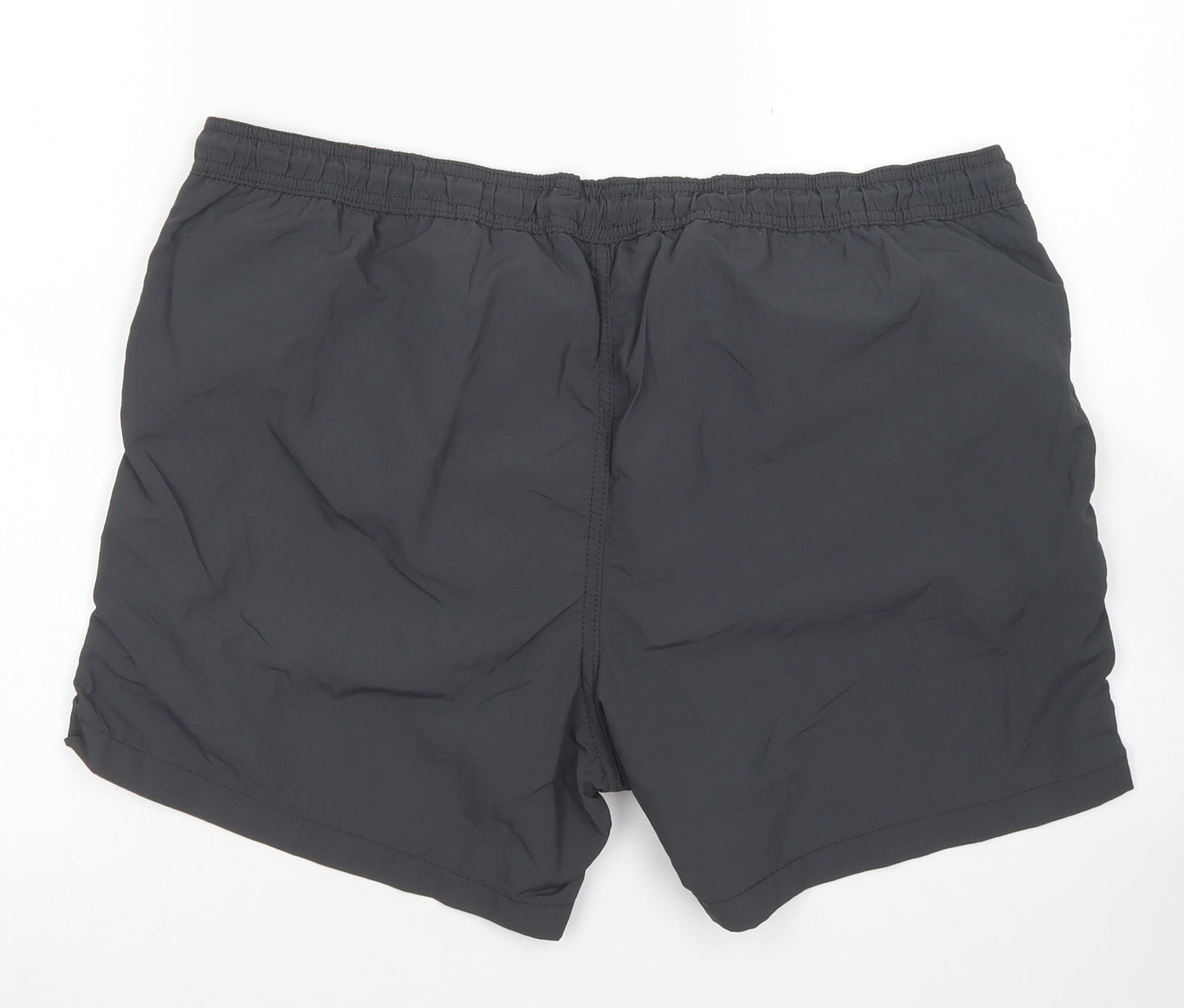 JACK & JONES Mens Grey  Nylon Athletic Shorts Size M  Regular Drawstring - Board Shorts