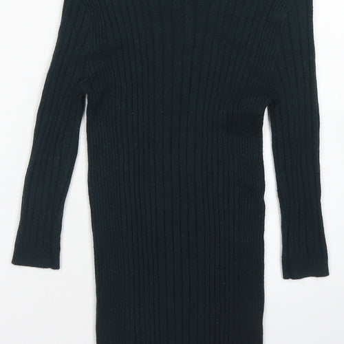 Atmosphere Womens Green Mock Neck  Viscose Pullover Jumper Size 6