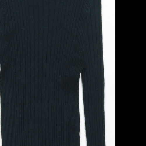Atmosphere Womens Green Mock Neck  Viscose Pullover Jumper Size 6