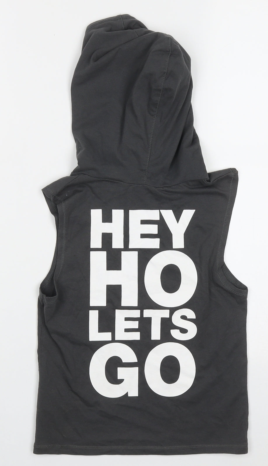 H&M Boys Grey  Cotton Pullover Hoodie Size 5-6 Years  Pullover - The Ramones Hey Ho Lets Go