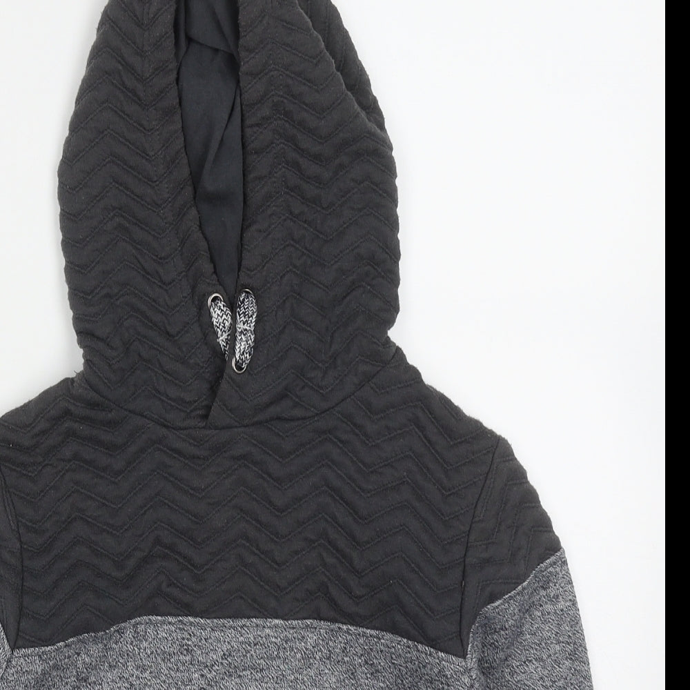 Primark Boys Grey  Cotton Pullover Hoodie Size 5-6 Years  Pullover