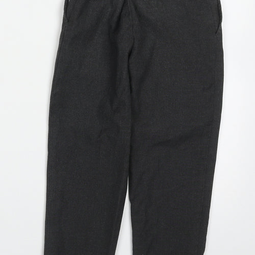 TU Boys Grey  Polyester Dress Pants Trousers Size 6 Years  Regular Hook & Eye
