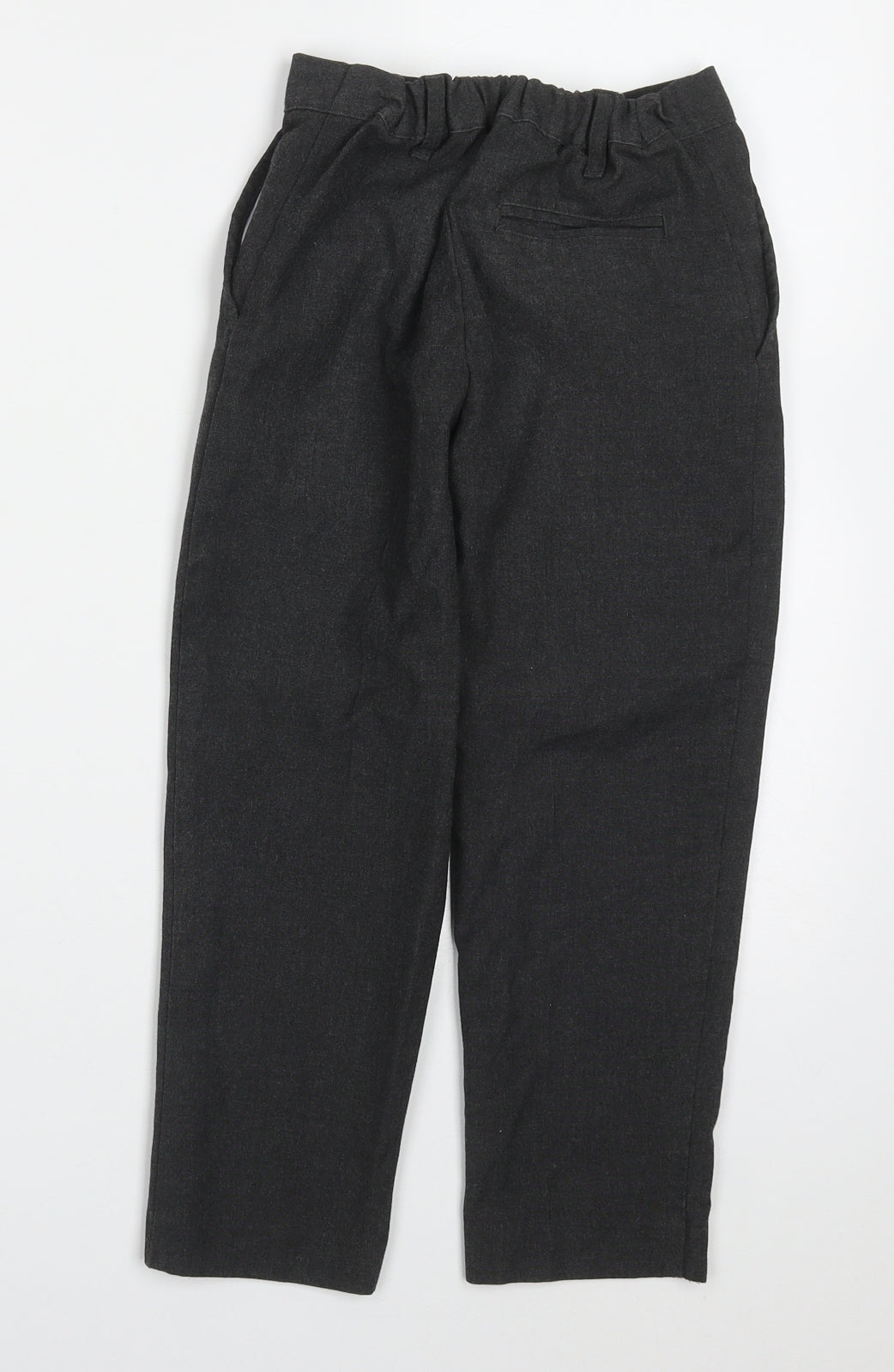 TU Boys Grey  Polyester Dress Pants Trousers Size 6 Years  Regular Hook & Eye