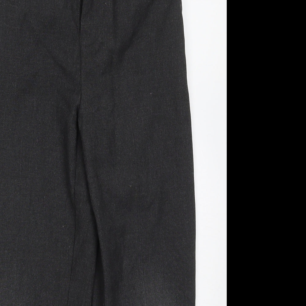 TU Boys Grey  Polyester Dress Pants Trousers Size 6 Years  Regular Hook & Eye