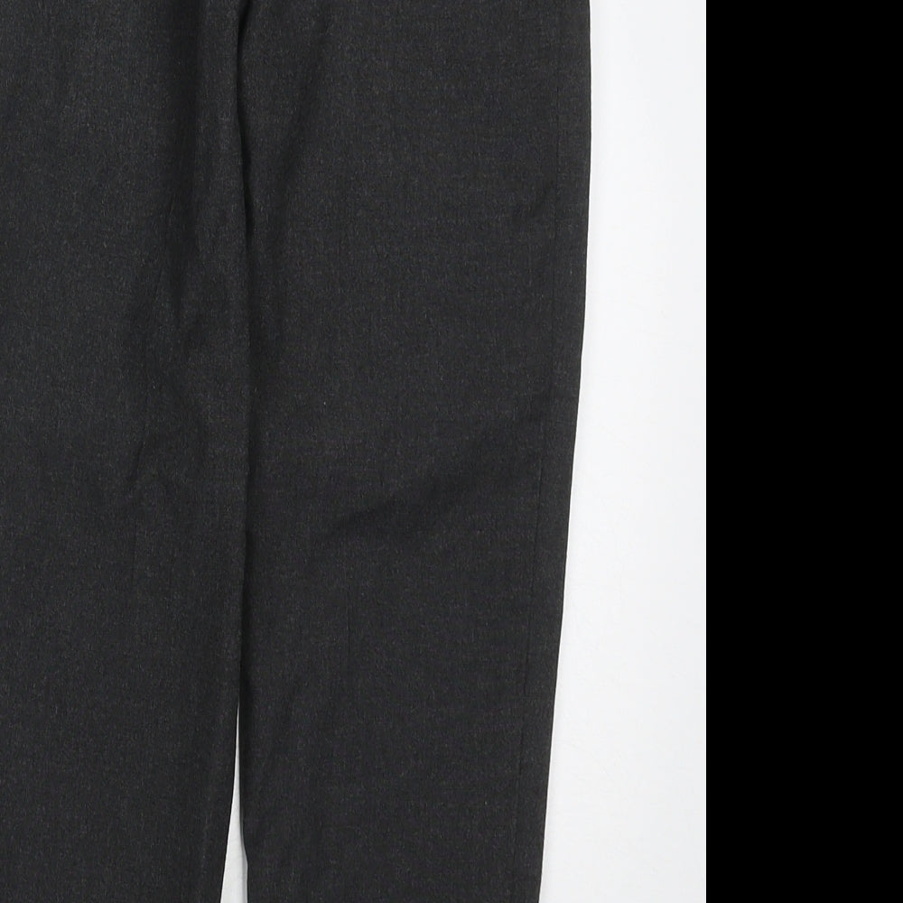 TU Boys Grey  Polyester Dress Pants Trousers Size 6 Years  Regular Hook & Eye