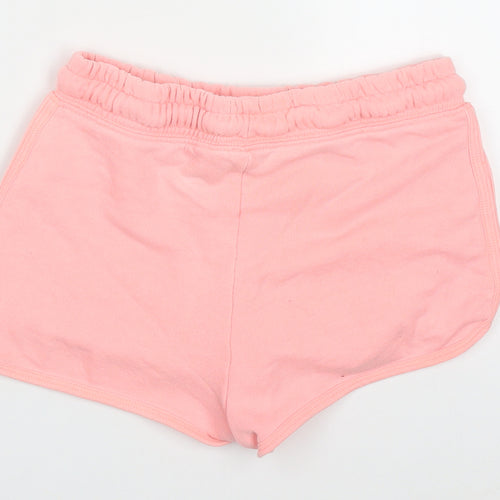 Candy Couture Girls Pink  Cotton Sweat Shorts Size 12 Years  Regular