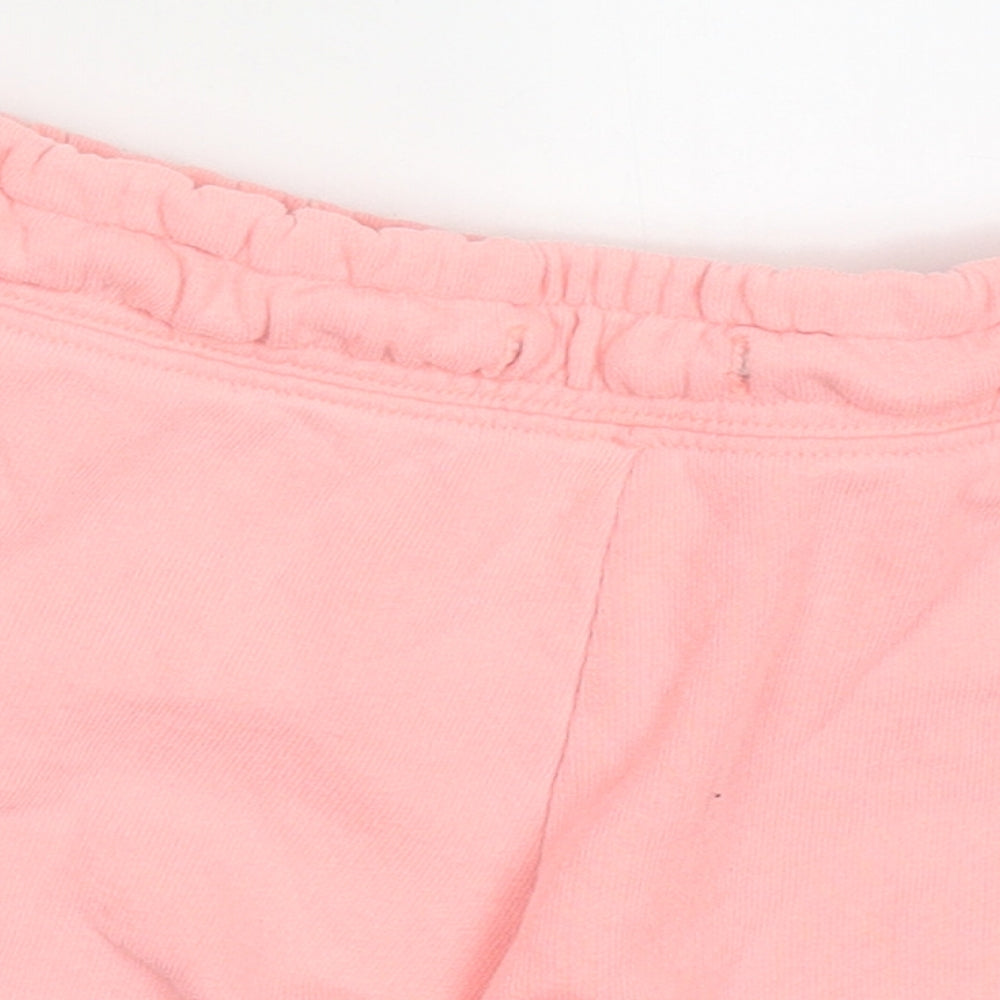 Candy Couture Girls Pink  Cotton Sweat Shorts Size 12 Years  Regular