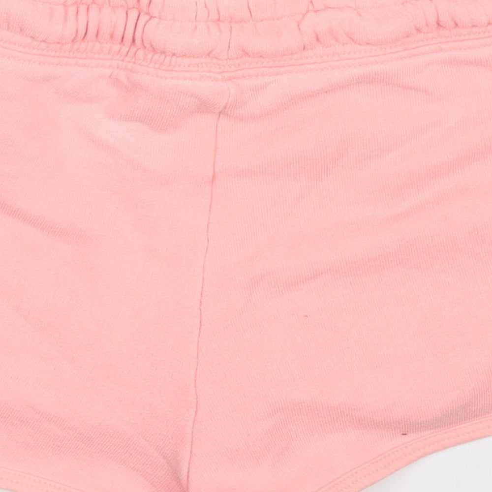 Candy Couture Girls Pink  Cotton Sweat Shorts Size 12 Years  Regular