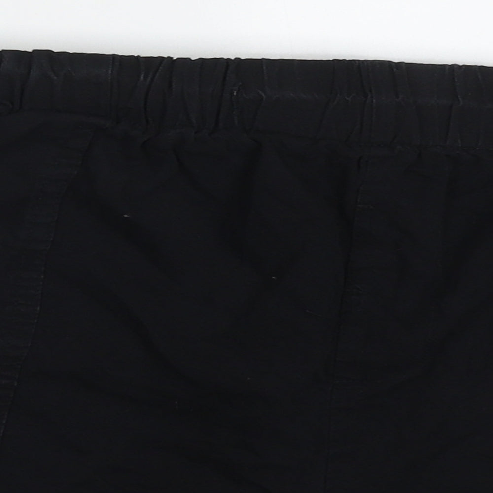 Yidarton Womens Black  Cotton Cargo Leggings Size 34
