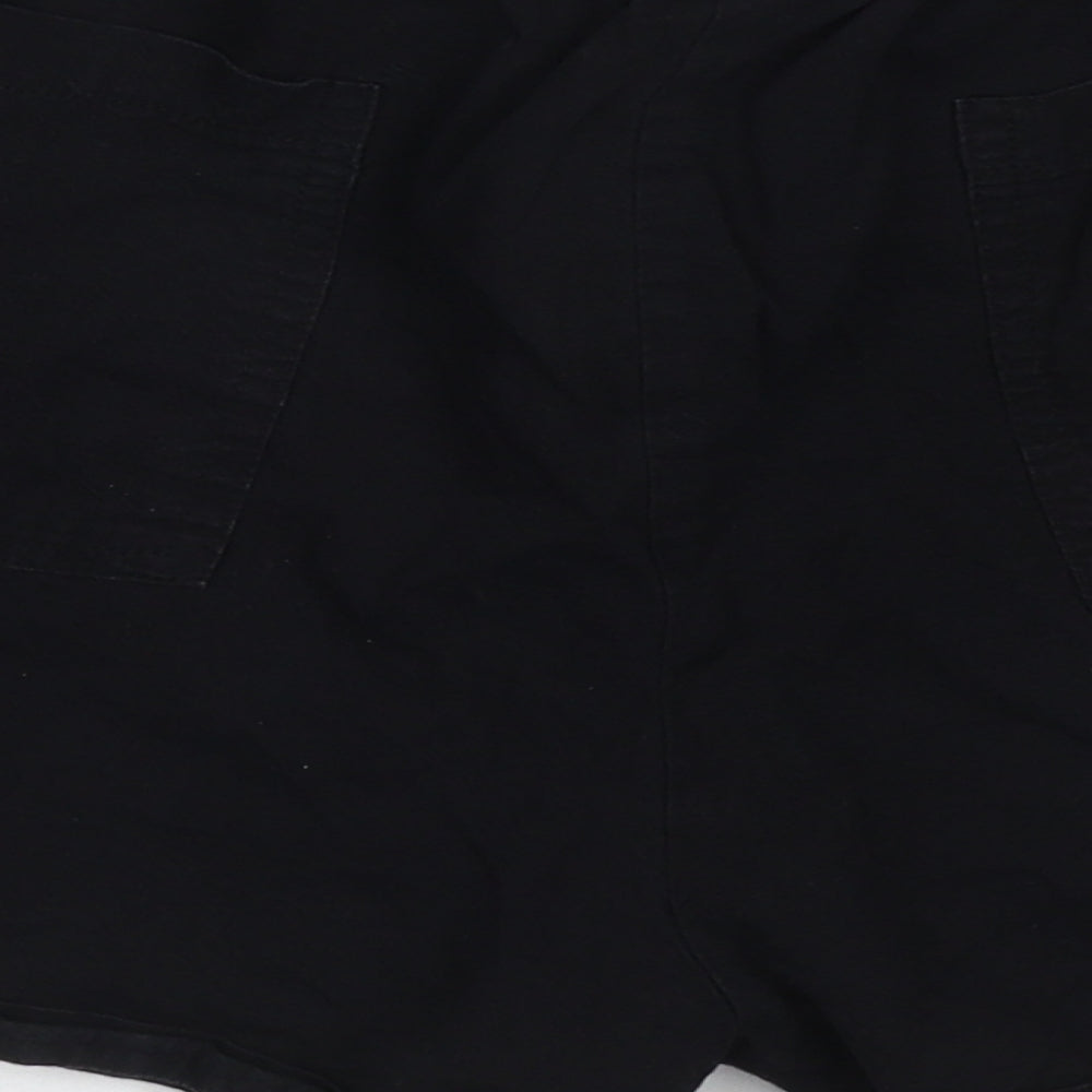 Yidarton Womens Black  Cotton Cargo Leggings Size 34