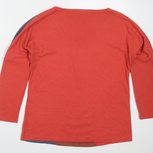 Yidarton Womens Multicoloured Colourblock Cotton Pullover Sweatshirt Size L  Pullover