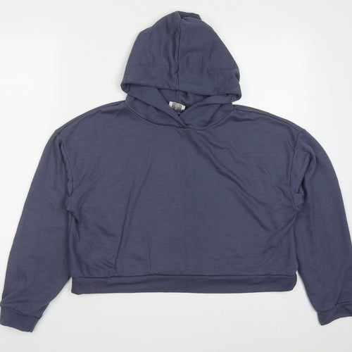 Jeff & Co Womens Blue  Polyester Pullover Hoodie Size 12  Pullover