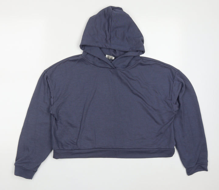 Jeff & Co Womens Blue  Polyester Pullover Hoodie Size 12  Pullover