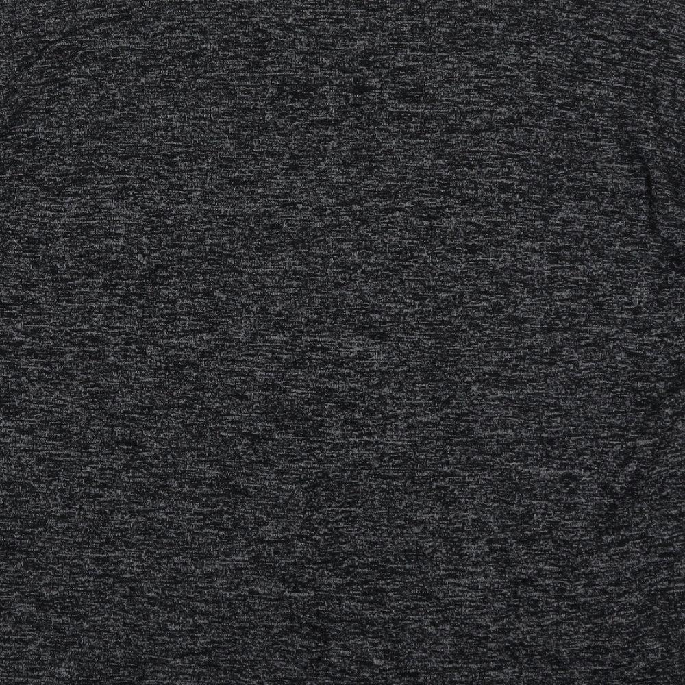 New Look Womens Grey  Viscose Basic T-Shirt Size M Roll Neck
