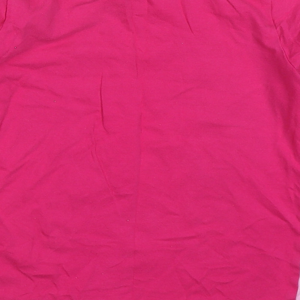 Laylawson Girls Pink Solid Cotton Top Pyjama Top Size 7-8 Years  Pullover - Have a Glitter Day Trolls