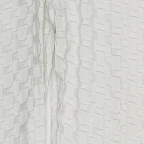 Preworn Womens White  Polyester Carrot Leggings Size M L29 in