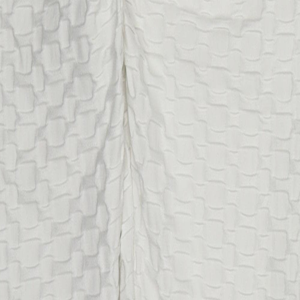 Preworn Womens White  Polyester Carrot Leggings Size M L29 in