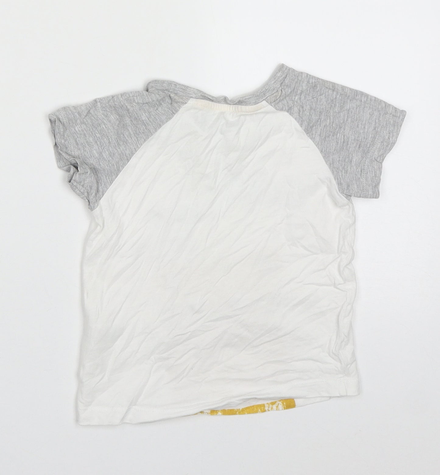 Matalan Boys Multicoloured  Cotton Basic T-Shirt Size 18-24 Months Crew Neck Pullover - Tiger Peek A Boo