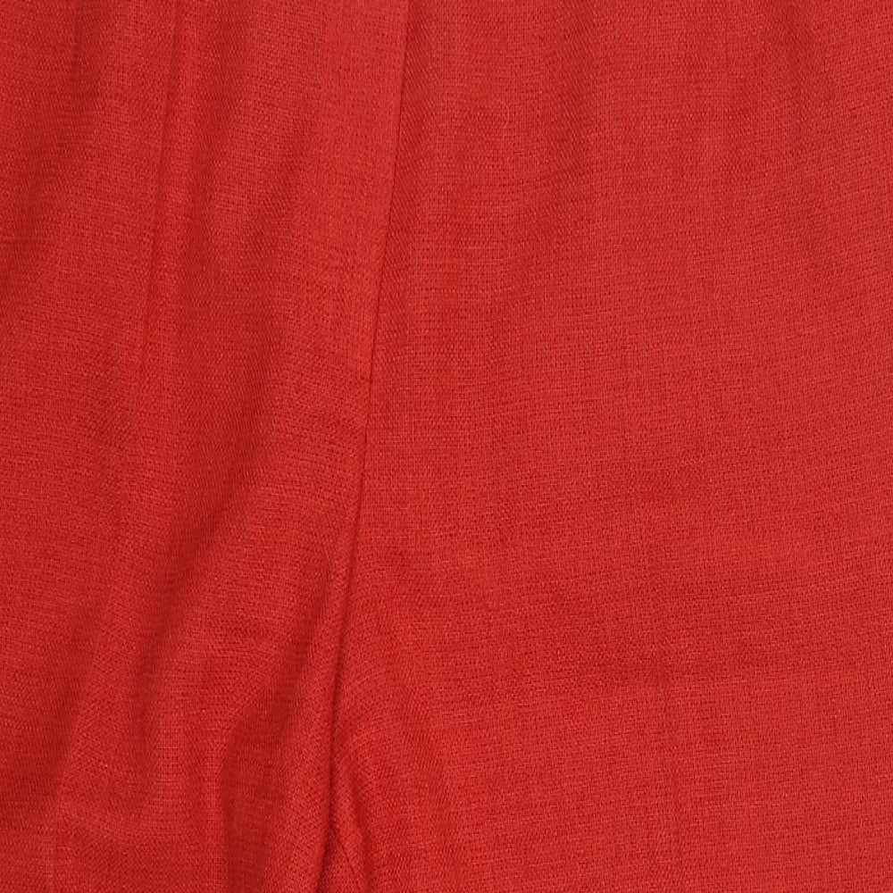 Gerry Weber Womens Red  Polyester Trousers  Size 30 in L23 in Regular Button