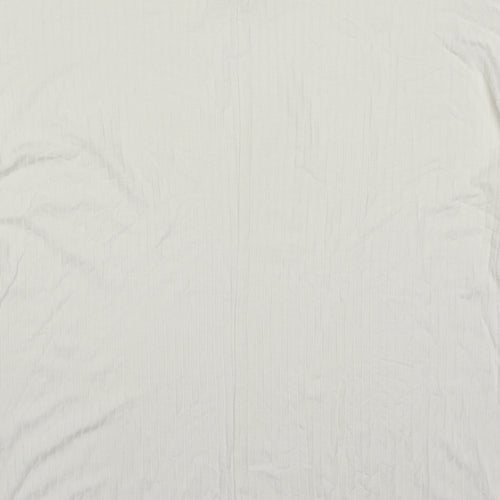 George Womens White Round Neck  Viscose Pullover Jumper Size 12