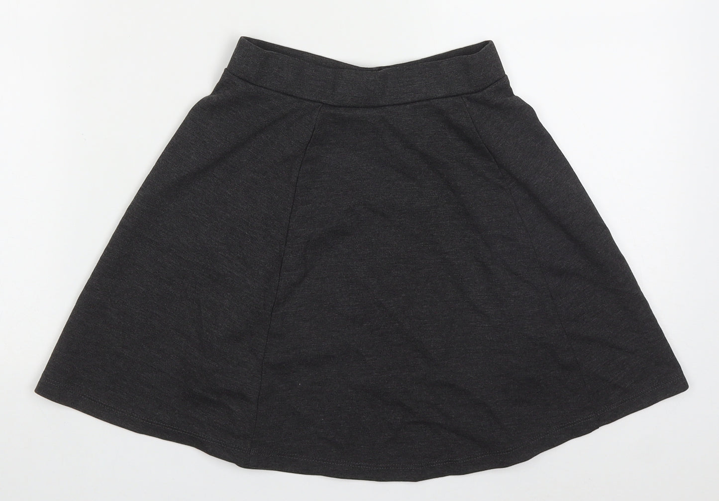 George Girls Grey  Polyester Skater Skirt Size 9-10 Years  Regular
