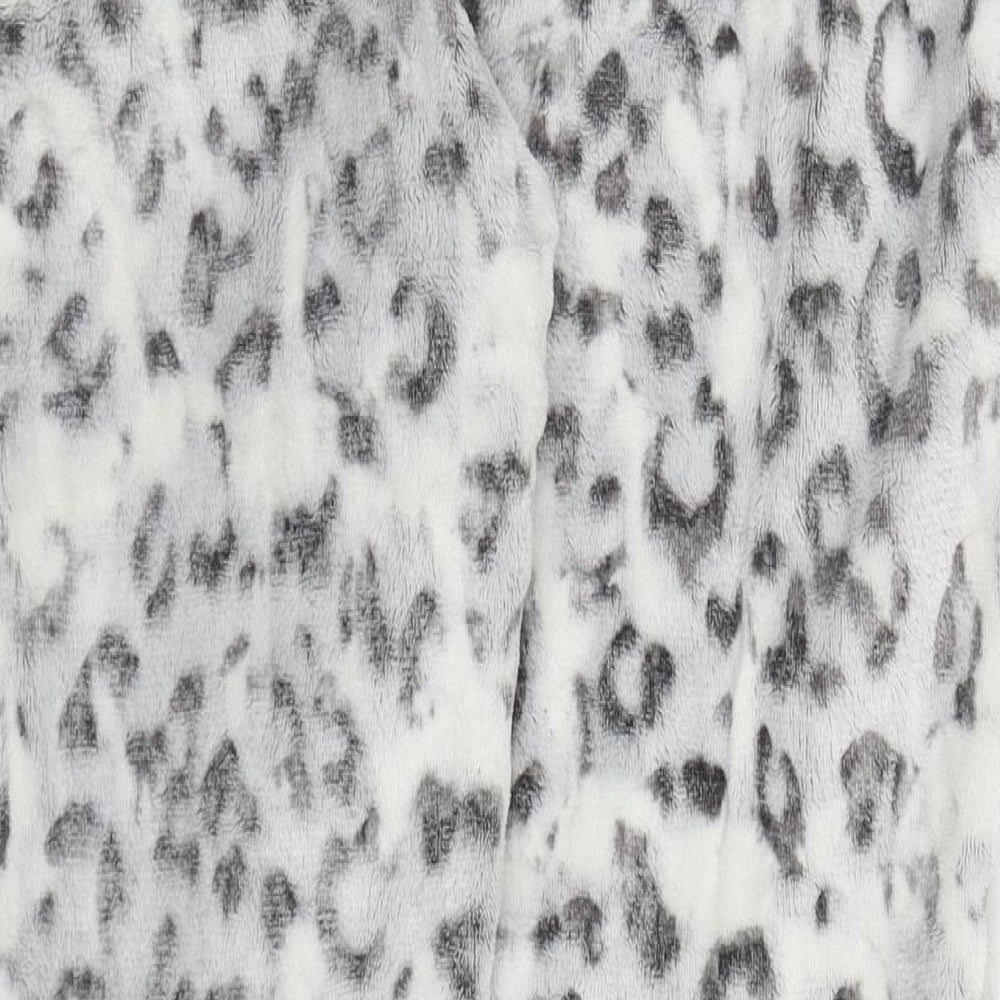 George Womens Grey Animal Print Polyester Trousers  Size 16 L28 in Regular  - Pyjama Pants