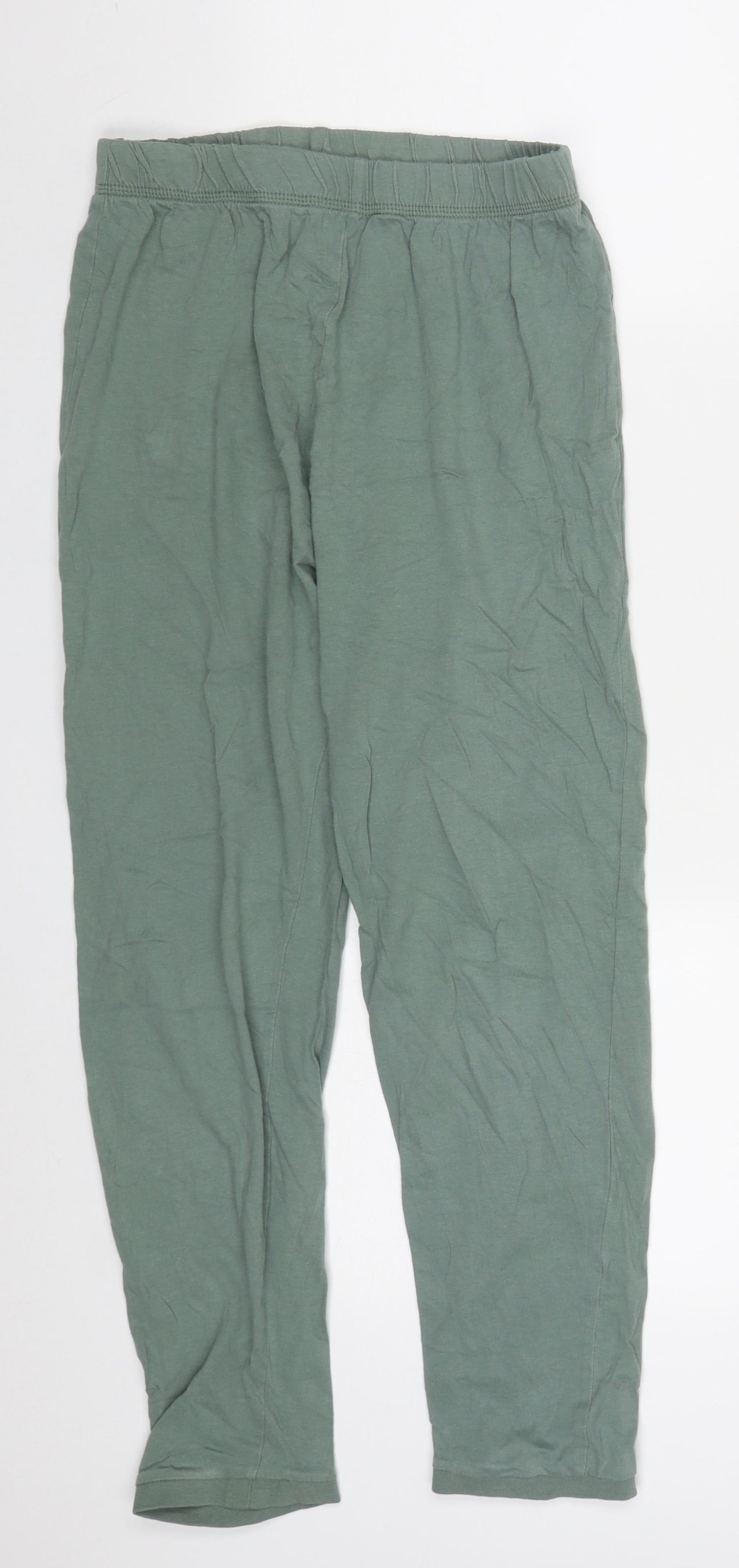 George Girls Green  Cotton Sweatpants Trousers Size 12-13 Years  Regular  - Pyjama Pants