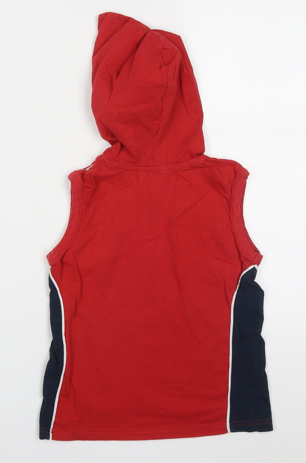 George Boys Red  Cotton Pullover Hoodie Size 7-8 Years  Pullover