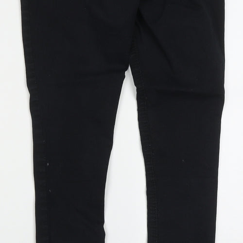 George Womens Black  Cotton Skinny Jeans Size 10 L29 in Regular Button