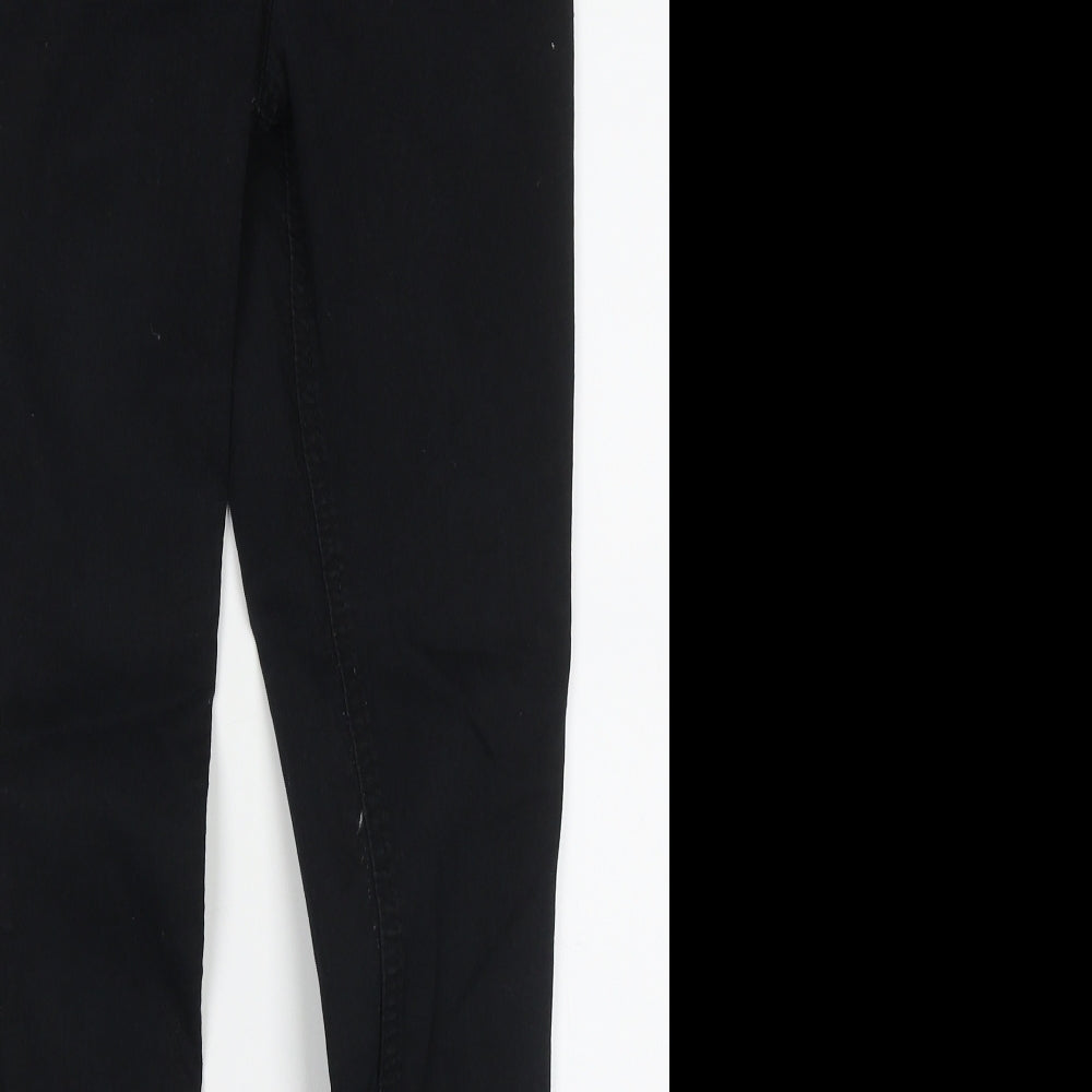 George Womens Black  Cotton Skinny Jeans Size 10 L29 in Regular Button
