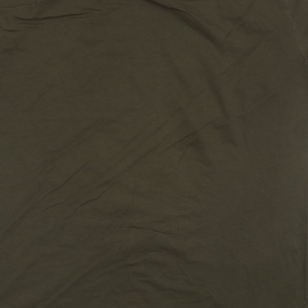 Primark Mens Green  Cotton  T-Shirt Size 2XL Crew Neck