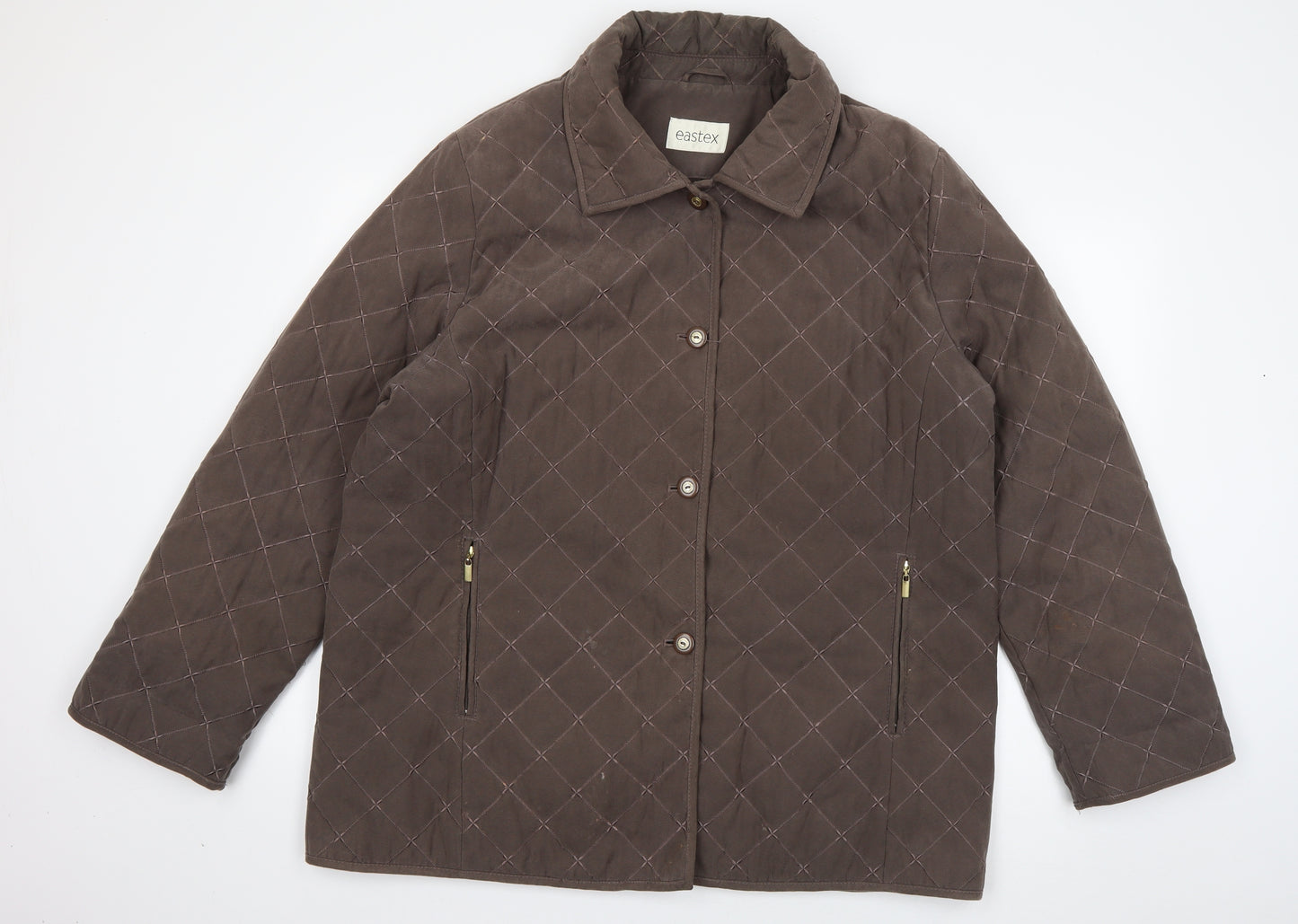 Eastex Womens Brown   Parka Coat Size 18  Zip
