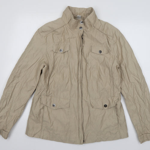 Wega Womens Beige   Jacket  Size 14  Zip
