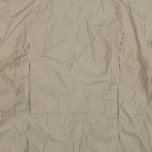 Wega Womens Beige   Jacket  Size 14  Zip