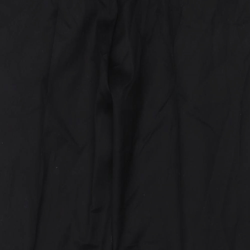 Preworn Mens Black  Polyester Trousers  Size 38 in L33 in Regular Zip