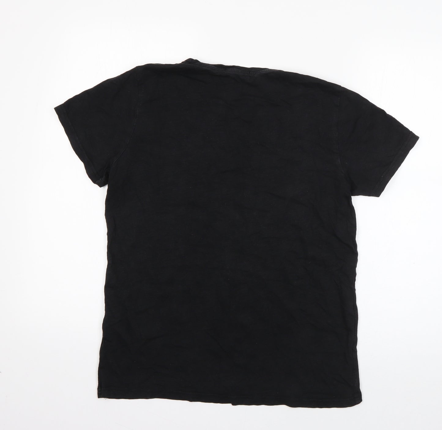 Jevasan Boys Black  Cotton Basic T-Shirt Size M Round Neck Pullover