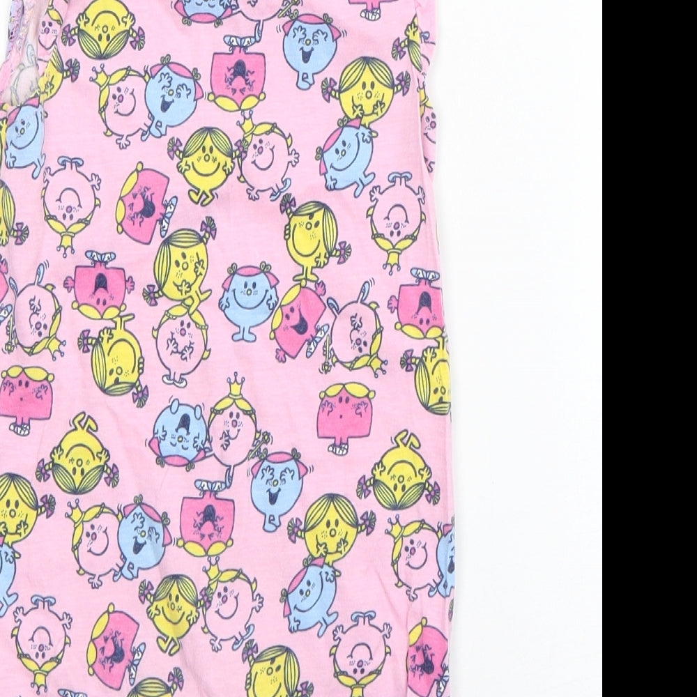 F&F Girls Pink Geometric Cotton Romper One-Piece Size 12-18 Months  Snap - Little Miss