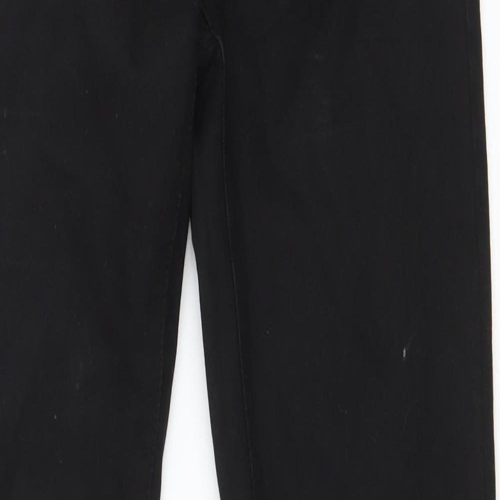 Nutmeg Womens Black  Cotton Skinny Jeans Size 8 L31 in Regular Button