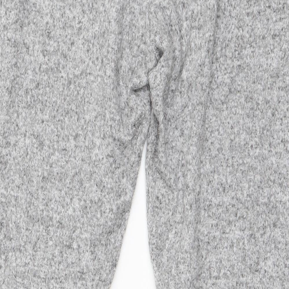 George Womens Grey Striped Viscose Jogger Trousers Size 10 L26 in Regular