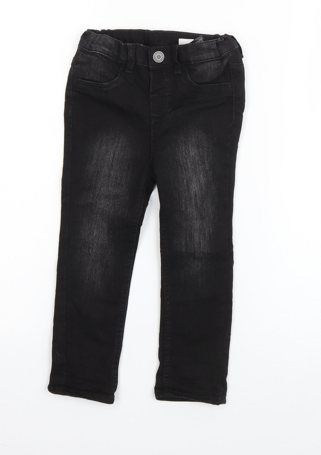 H&M Boys Grey  Cotton Skinny Jeans Size 2 Years  Regular