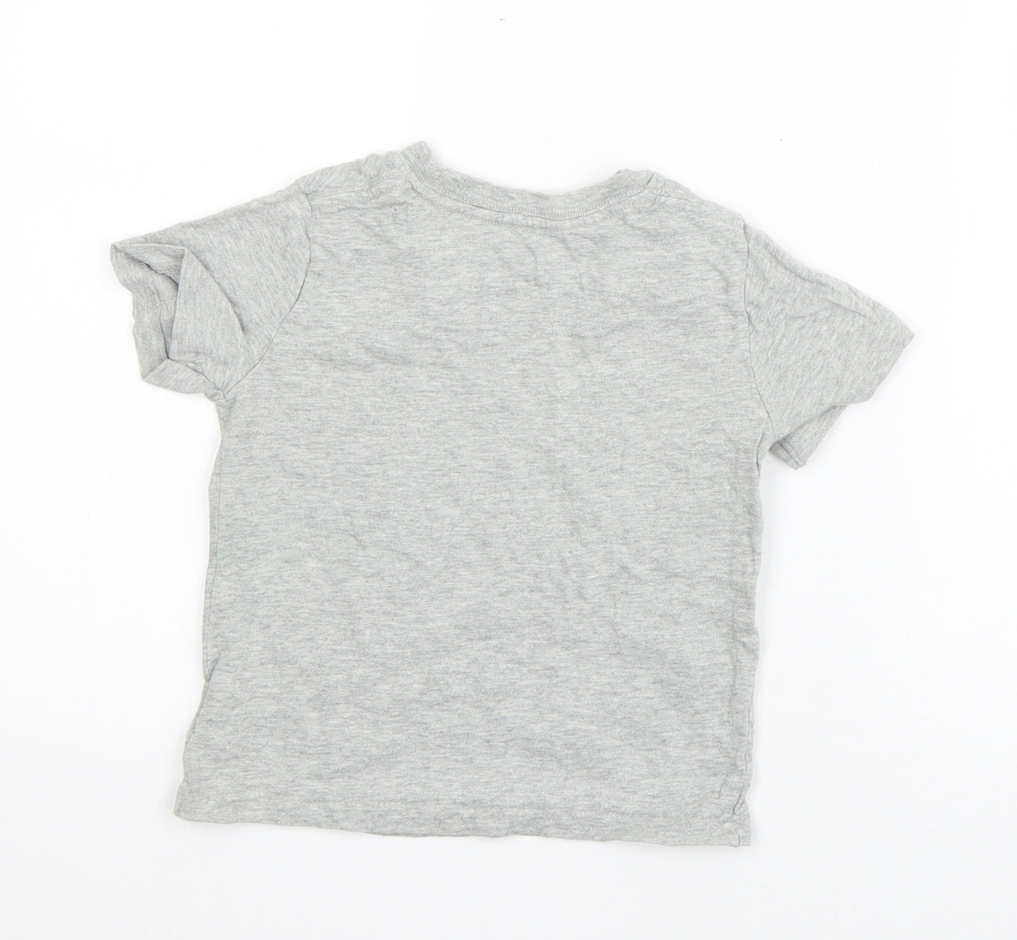 Gap Boys Grey  Cotton Basic T-Shirt Size 3 Years Round Neck Pullover - Polaroid Camera