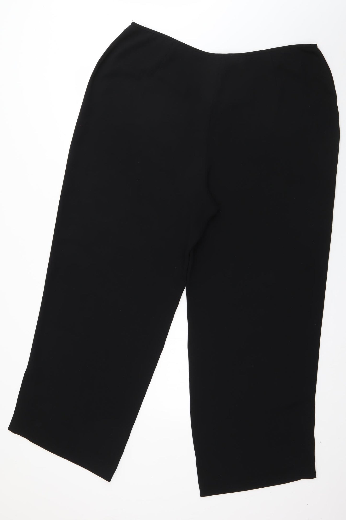 Debenhams Womens Black  Polyester Windbreaker Trousers Size 38 in L28 in Regular Zip